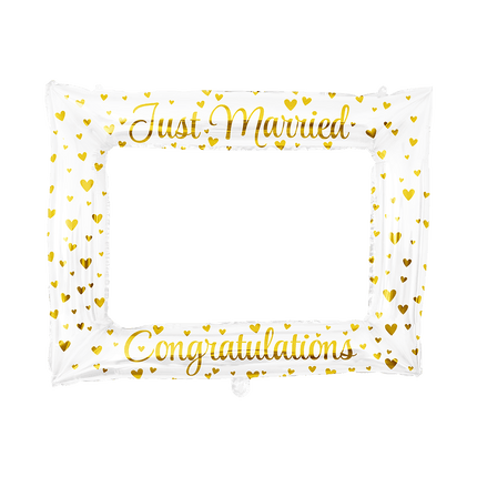 Hochzeit Photobooth Rahmen Just Married