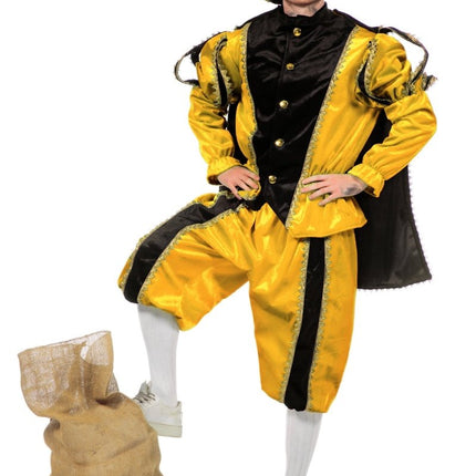 Pietenpak Geel Fluweel van Wilbers & Wilbers koop je bij Partywinkel