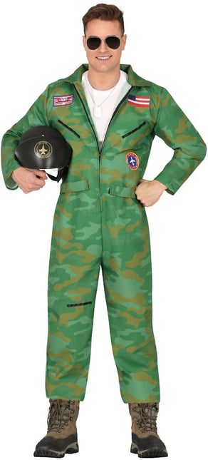Piloot Jumpsuit Heren - Partywinkel - 8434077860540