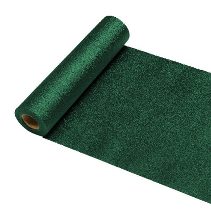 Grüner Tischläufer Glitter 30Cm 5m