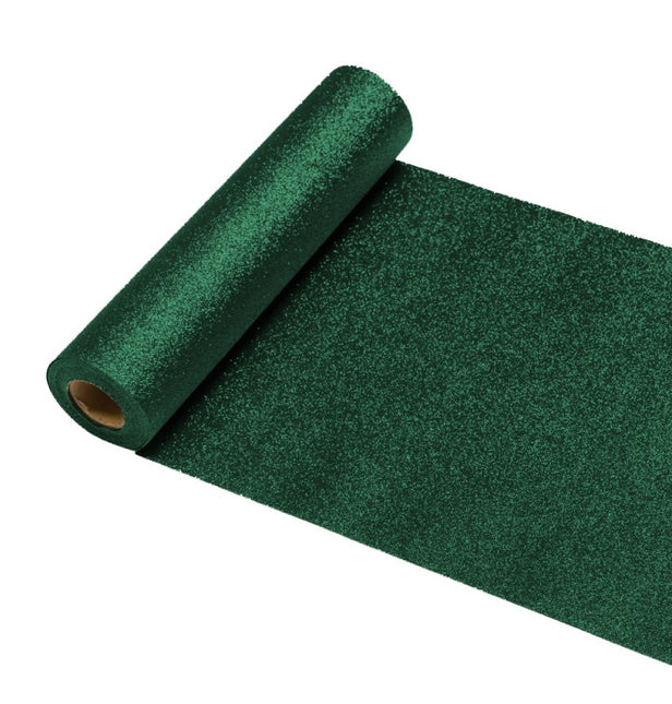 Grüner Tischläufer Glitter 30Cm 5m