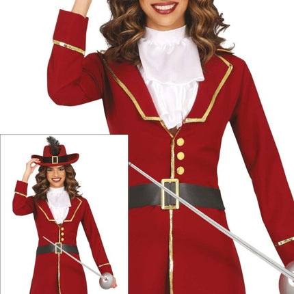 Piraat Kostuum Bordeaux Rood Dames van Fiestas Guirca koop je bij Partywinkel