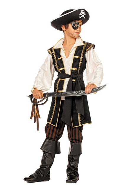 Piraten Kostuum Zwart Kind van Wilbers & Wilbers koop je bij Partywinkel
