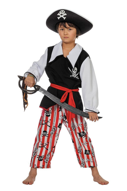 Piratenpak Zwart Wit Jongen van Wilbers & Wilbers koop je bij Partywinkel