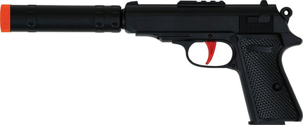Pistool met geluiddemper 29 cm van Fiestas Guirca koop je bij Partywinkel