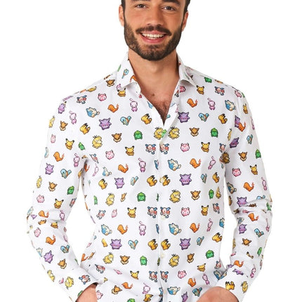 Pixel Pokémon Overhemd Heren OppoSuits van OppoSuits koop je bij Partywinkel
