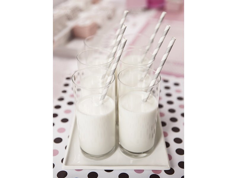 Placemats Roze Zwart 40cm 6st van Partydeco koop je bij Partywinkel