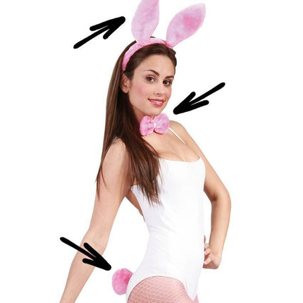 Playboy Bunny Set Roze van Fiestas Guirca koop je bij Partywinkel