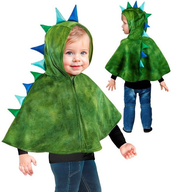 Pluche Poncho Met Muts Dino van Widmann koop je bij Partywinkel