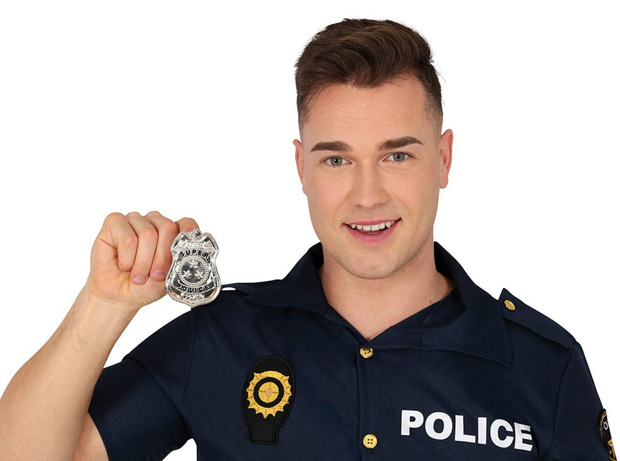 Politie Badge 7cm - Partywinkel - 8434077179833