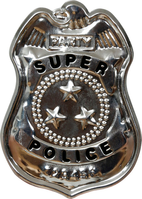 Politie Badge 7cm - Partywinkel - 8434077179833