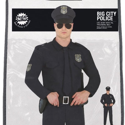 Politie Kostuum Zwart Heren van Fiestas Guirca koop je bij Partywinkel
