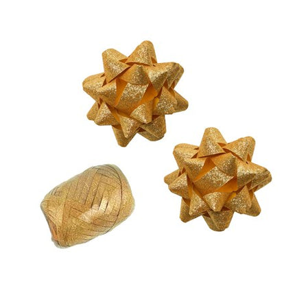Polyband Kombi-Set Glitter Gold (1 Ei, 2 Rosetten)