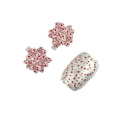 Polyband Kombi-Set Herzen (1 Ei, 2 Rosetten)