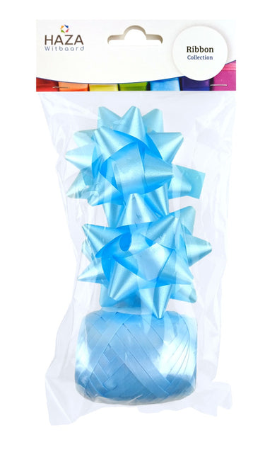 Polyband Kombi-Set hellblau (1 Ei, 2 Rosetten)