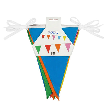 Polyester vlaggenlijn multikleur (26 x 18 cm)(6 m) van Boland koop je bij Partywinkel