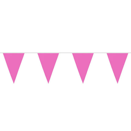 Polyester vlaggenlijn roze (26 x 18 cm)(6 m) van Boland koop je bij Partywinkel
