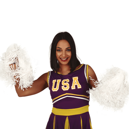 Pom - Pom Wit 80cm 2st van Fiestas Guirca koop je bij Partywinkel