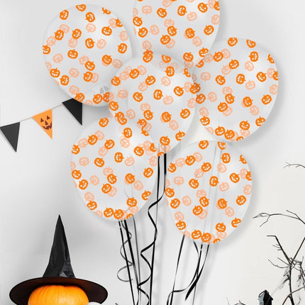 Pompoen Confetti Ballon 10st van Fiestas Guirca koop je bij Partywinkel