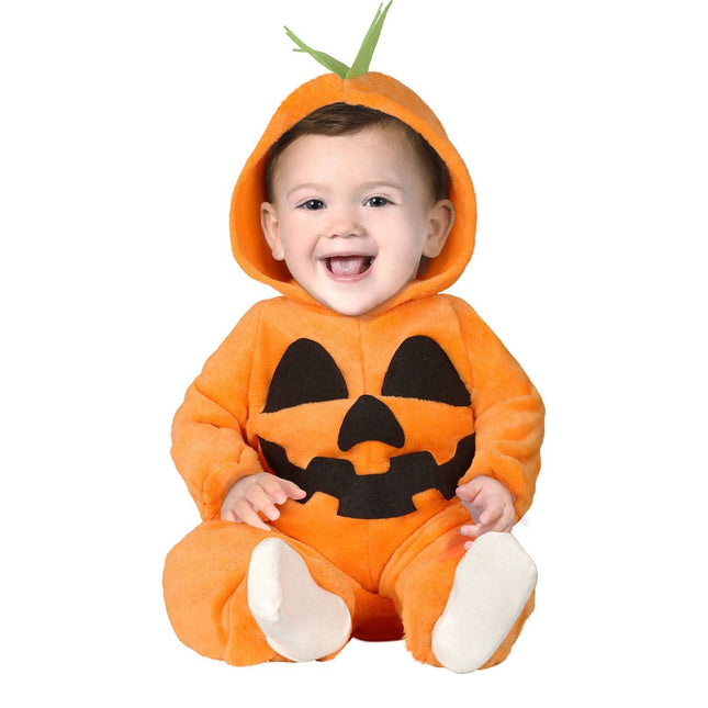 Pompoen Halloween Kostuum Baby Zwart Oranje van Fiestas Guirca koop je bij Partywinkel