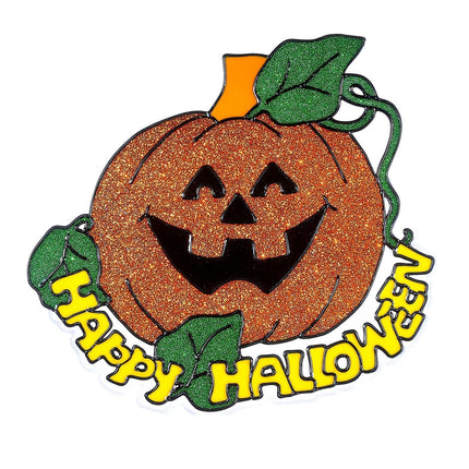 Pompoen Raamsticker Oranje 25cm van Widmann koop je bij Partywinkel