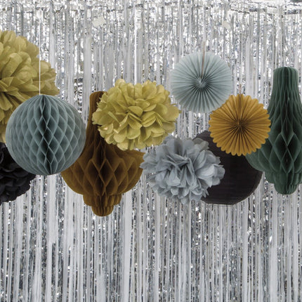 Pompon Goud 20cm 3st van Unique koop je bij Partywinkel