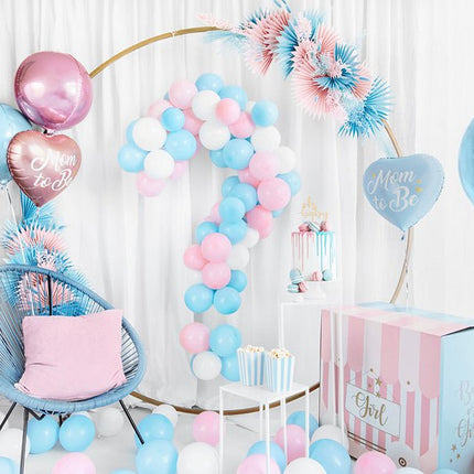 Popcorn Bakjes Blauw Mix 12,5cm 6st van Partydeco koop je bij Partywinkel
