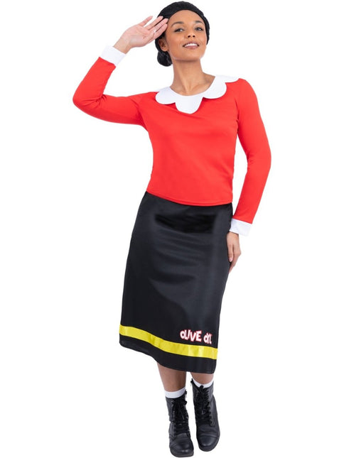 Popeye Olive Oyl Kostuum Dames van Smiffys koop je bij Partywinkel