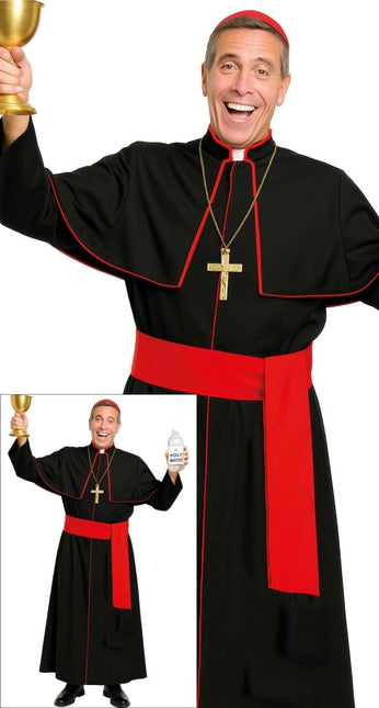 Priester Kostuum Zwart Rood van Fiestas Guirca koop je bij Partywinkel