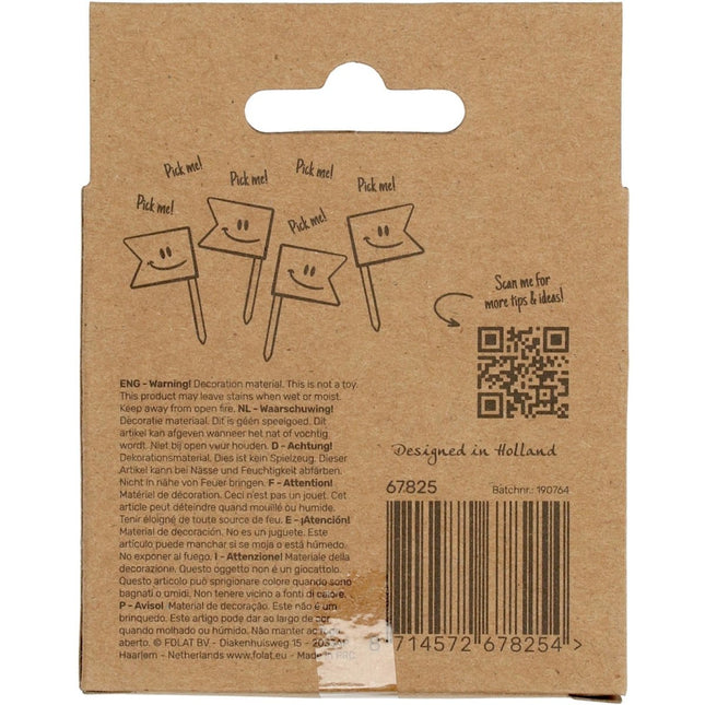 Prikkers 25 Jaar Rose Goud 6,5cm 36st van Folat koop je bij Partywinkel