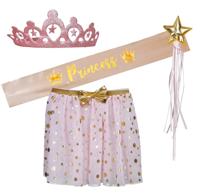 Prinses Accessoireset 4 delig - Partywinkel - 8434077270684