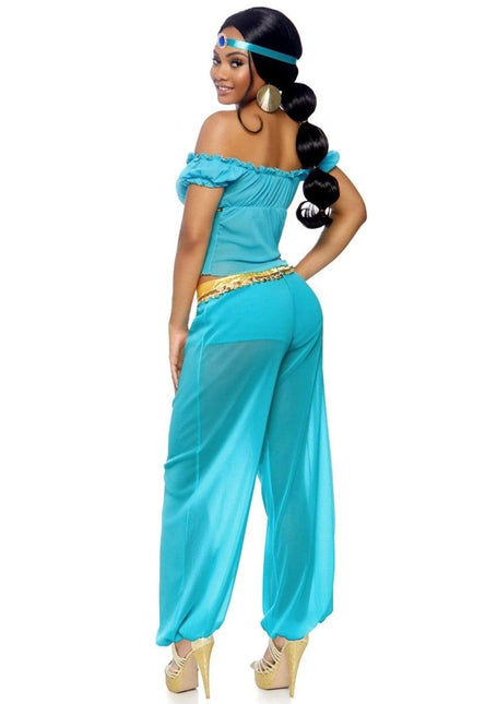 Prinses Jasmine Kostuum Blauw Dames Leg Avenue - Partywinkel - 714718438283