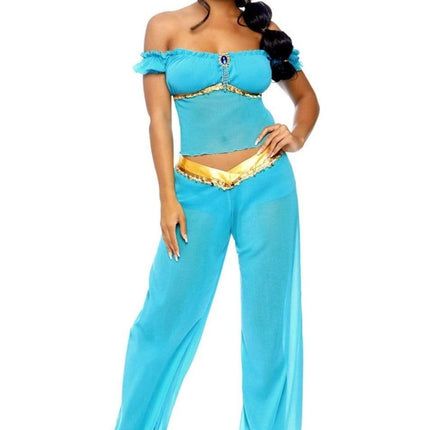 Prinses Jasmine Kostuum Blauw Dames Leg Avenue - Partywinkel - 714718438283
