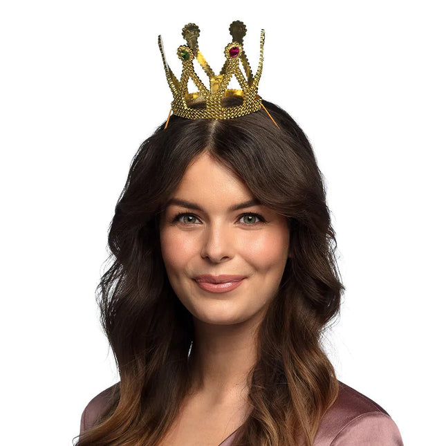 Prinses Kroon Goud Rond - Partywinkel - 8712026645746
