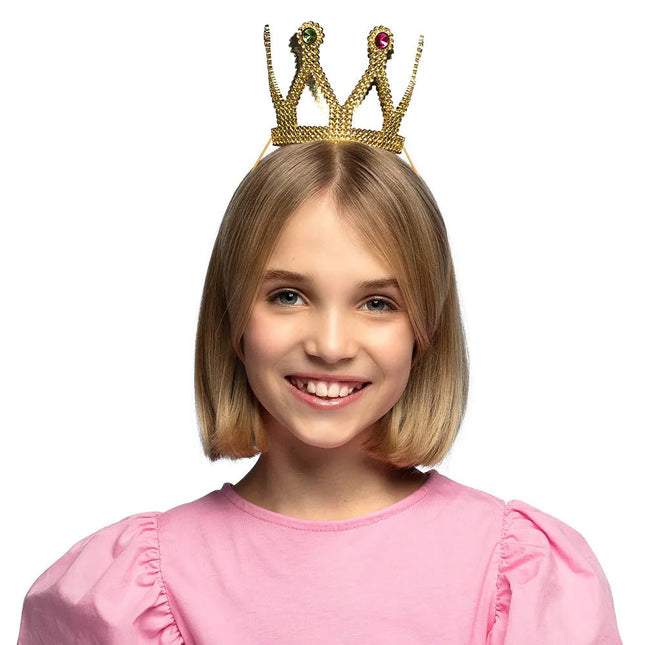 Prinses Kroon Goud Rond - Partywinkel - 8712026645746