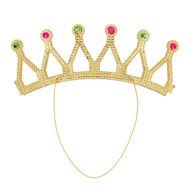 Prinses Kroon Goud Rond - Partywinkel - 8712026645746
