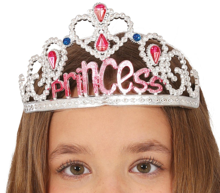 Prinses Tiara Zilver Kind - Partywinkel - 8434077230022