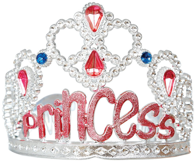 Prinses Tiara Zilver Kind - Partywinkel - 8434077230022