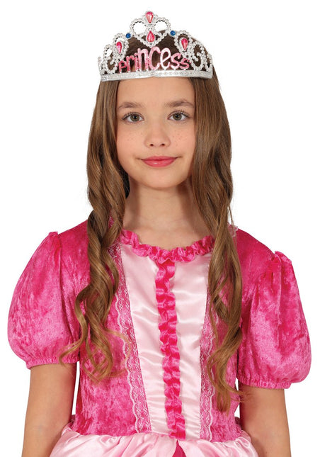 Prinses Tiara Zilver Kind - Partywinkel - 8434077230022