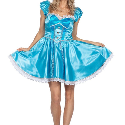 Prinsessen Jurk Blauw Dames Sexy van Wilbers & Wilbers koop je bij Partywinkel