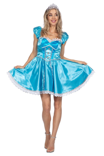 Prinsessen Jurk Blauw Dames Sexy van Wilbers & Wilbers koop je bij Partywinkel