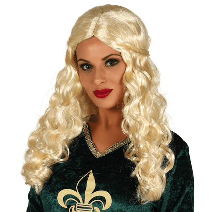 Pruik Blonde Krullen van Fiestas Guirca koop je bij Partywinkel