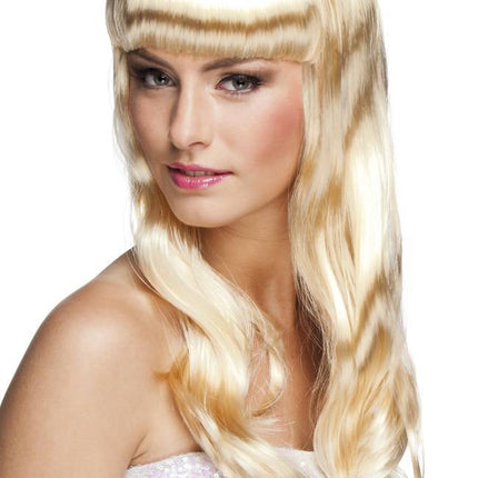 Pruik Lang Haar Blond - Partywinkel - 8712026858665