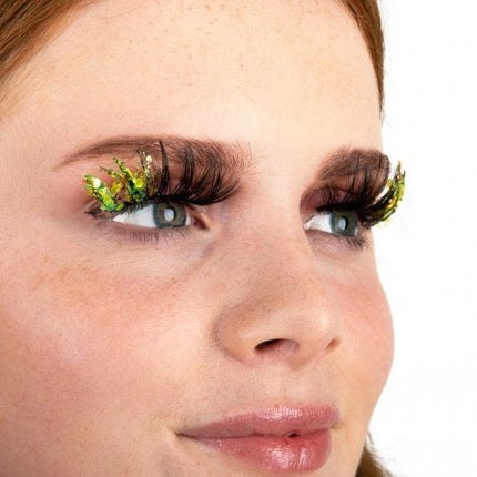 PXP Nep Wimpers Glitter UV Groen Barranquilla van PXP Professional Colours koop je bij Partywinkel