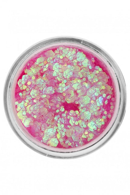 PXP Pressed Chunky Glitter Creme Flamingo Pink Chameleon 10ml van PXP Professional Colours koop je bij Partywinkel
