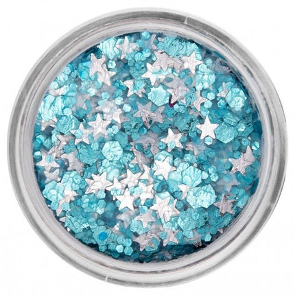 PXP Pressed Chunky Glitters Creme Heavenly Blue 10ml van PXP Professional Colours koop je bij Partywinkel