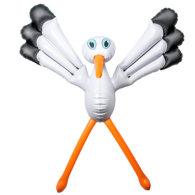 Raam Ooievaar Opblaasbaar 70cm - Partywinkel - 8714572202756