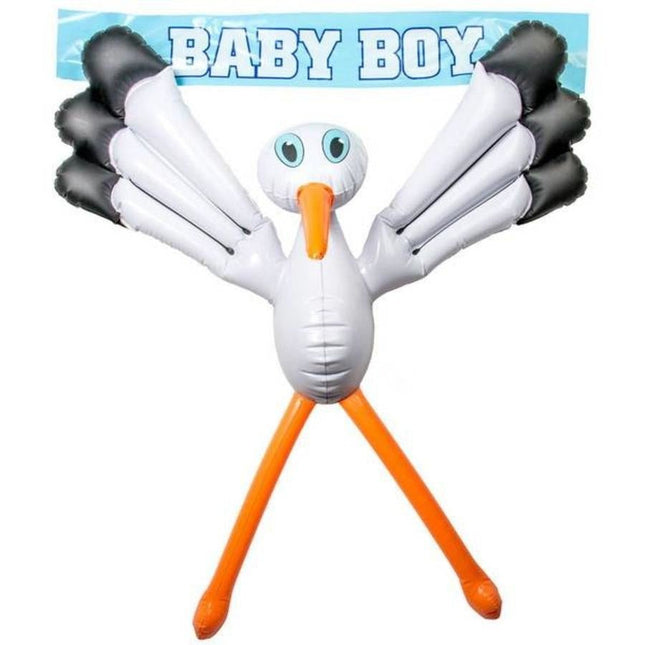 Raam Ooievaar Opblaasbaar 70cm - Partywinkel - 8714572202756