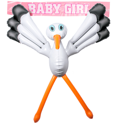Raam Ooievaar Opblaasbaar 70cm - Partywinkel - 8714572202756