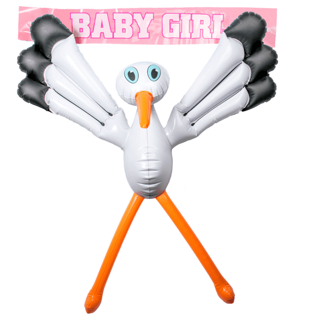 Raam Ooievaar Opblaasbaar 70cm - Partywinkel - 8714572202756